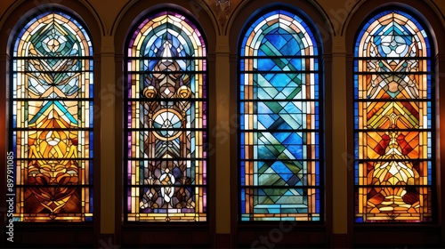 windows synagogue stained glass