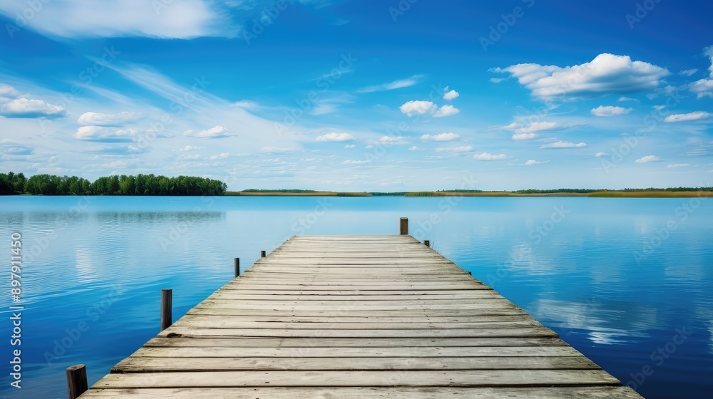 Obraz premium en blue wood