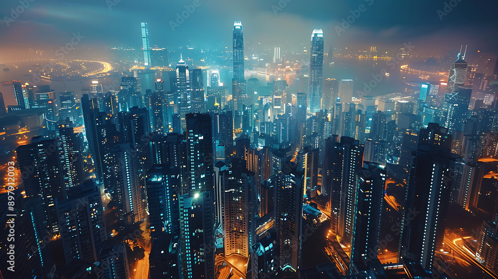 Fototapeta premium future city