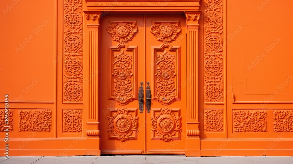 intricate door orange intricate door orange
