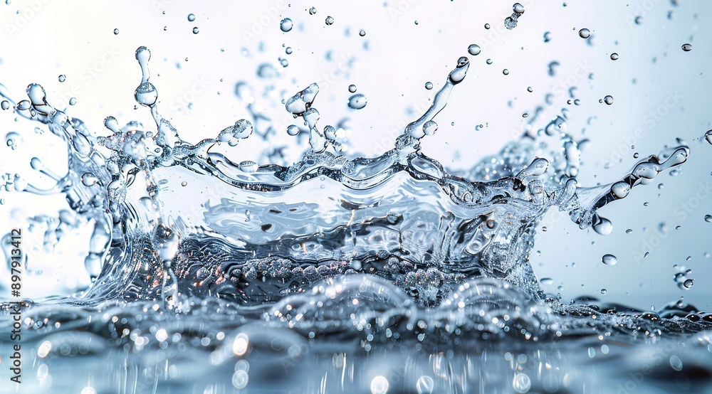 water splash isolated on white water splash isolated on white