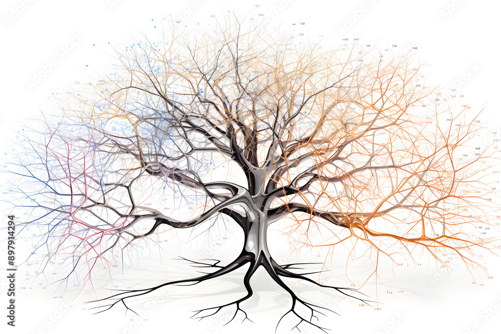 High-resolution Image of a Deep Learning DL Decision Tree Model as a ...