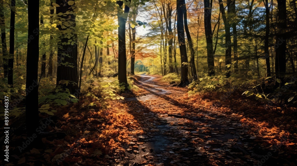 Fototapeta premium forest leaf p