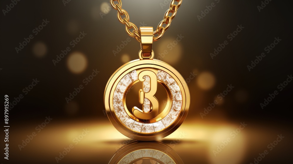 shiny cartoon gold chain shiny cartoon gold chain