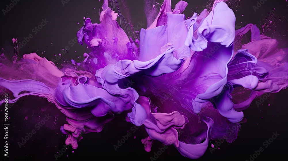 Obraz premium canvas splash of purple