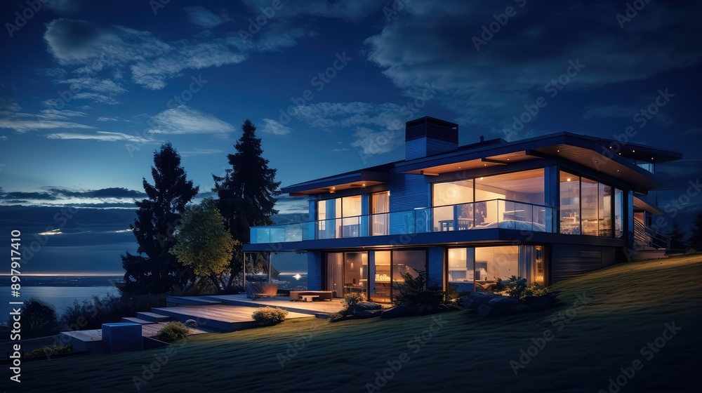 sky house dusk sky house dusk