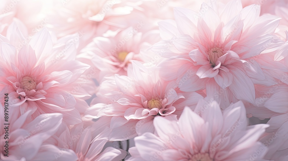 Obraz premium soft light pink flowers