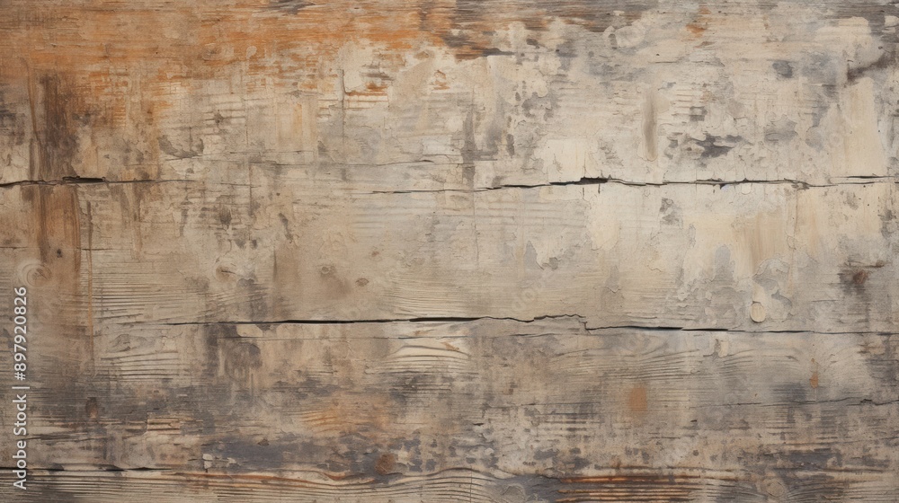 Distressed, old wooden panel with a rough surface and natural cracks, capturing the essence of time-worn charm and rustic allure. Distressed, old wooden panel with a rough surface and natural cracks, capturing the essence of time-worn charm and rustic allure.