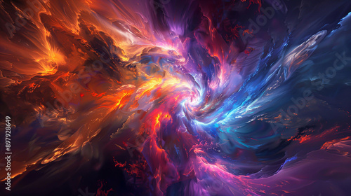 Abstract background, multicolored mix