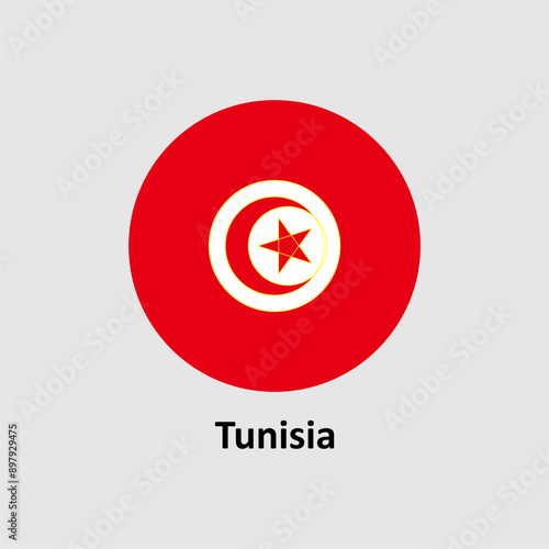 Free Download Tunisia flag design vector illustration on a white background for graphic and web design. - GFXLoad