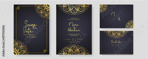 Metallic wedding landing page template
