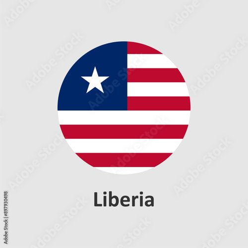 Free Download Liberia flag design vector illustration on a white background for graphic and web design. - GFXLoad