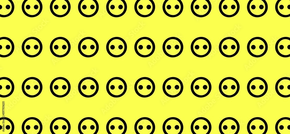 Dotted dense monochrome vector seamless pattern. tiles background in black and white. Geometric pattern black dot sequence in yellow background. Black circle outline pattern. Dotted dense monochrome vector seamless pattern. tiles background in black and white. Geometric pattern black dot sequence in yellow background. Black circle outline pattern.