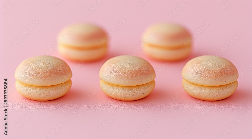 colorful macaroons on a table colorful macaroons on a table