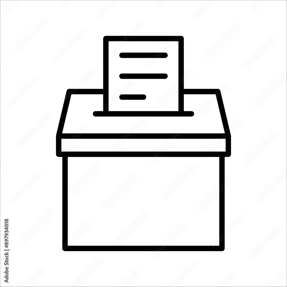 Vote icon, voting sign for mobile concept and web design, vector illustration, on a white background. Vote icon, voting sign for mobile concept and web design, vector illustration, on a white background.