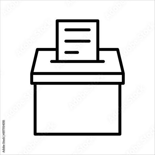 Vote icon, voting sign for mobile concept and web design, vector illustration, on a white background.