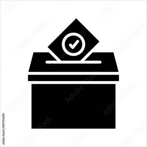 Vote icon, voting sign for mobile concept and web design, vector illustration, on a white background.