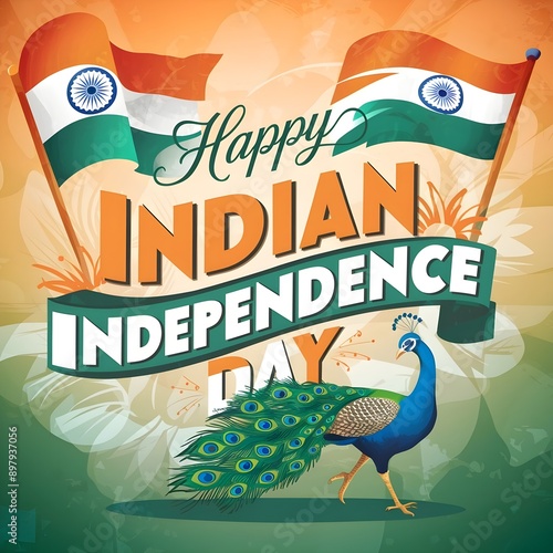 Happy independence day of India indian independence day  photo