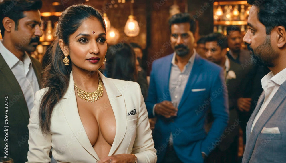 Attractive and Glamourous Indian Woman at a party Attractive and Glamourous Indian Woman at a party