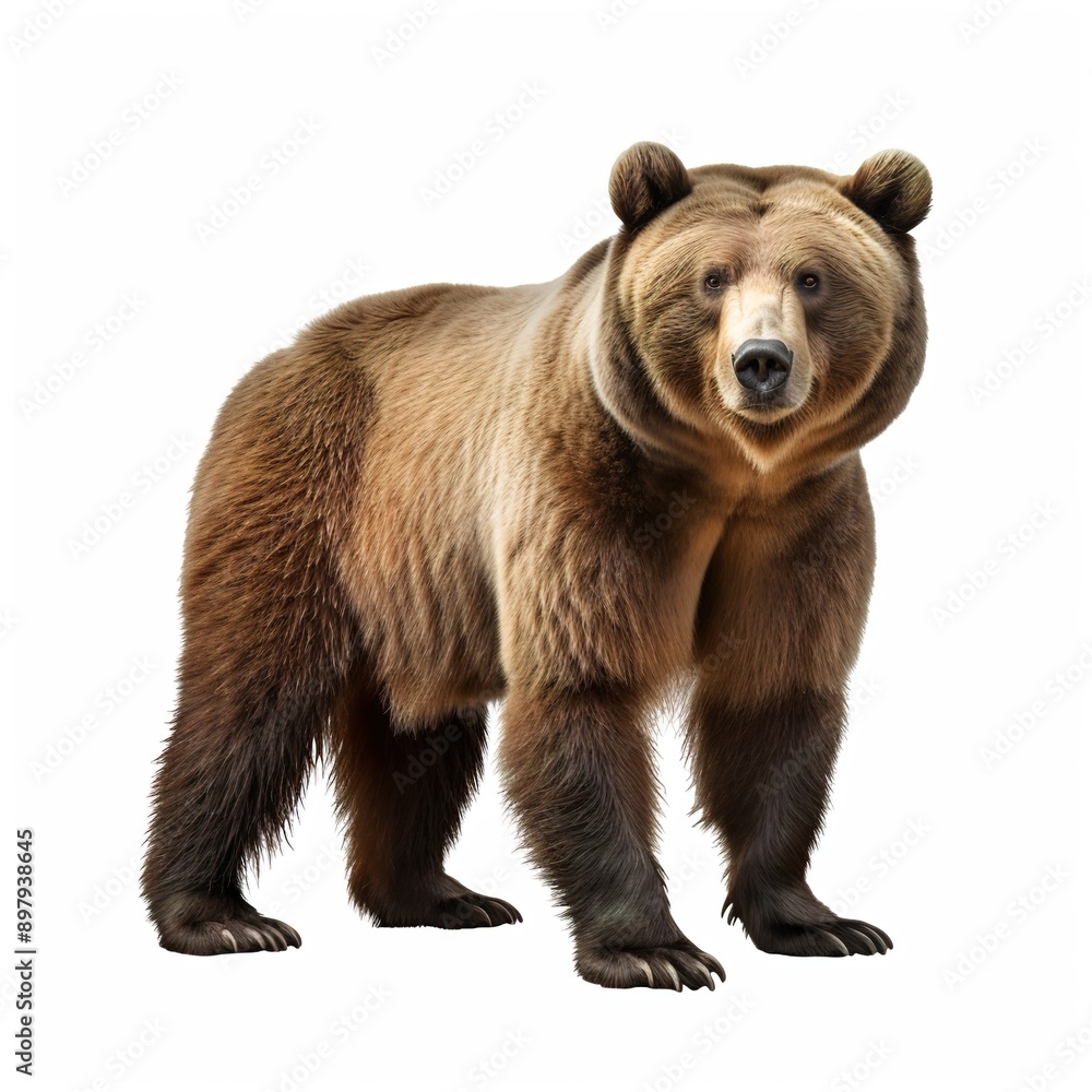 brown bear isolated on white brown bear isolated on white