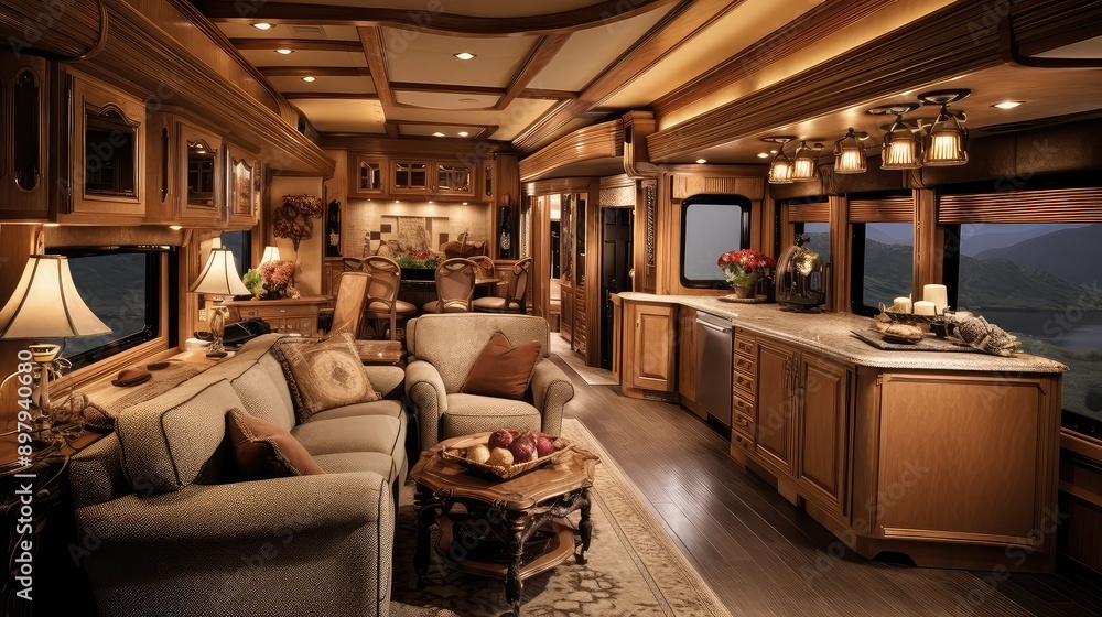 Fototapeta premium elegance rv interior