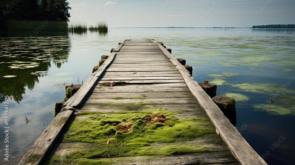 Fototapeta premium rustic aged wood