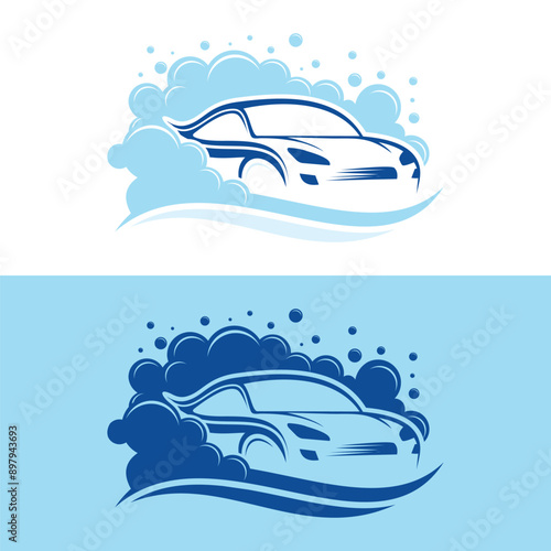 Car wash logo  template vector inspiration
