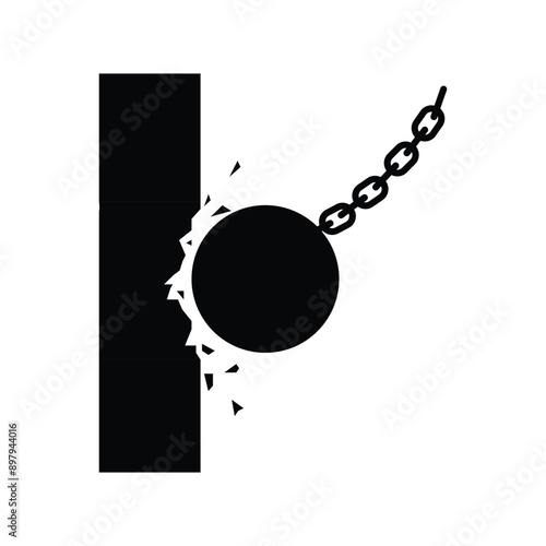 wrecking steel ball icon