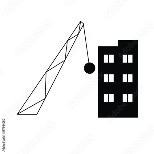 wrecking steel ball icon