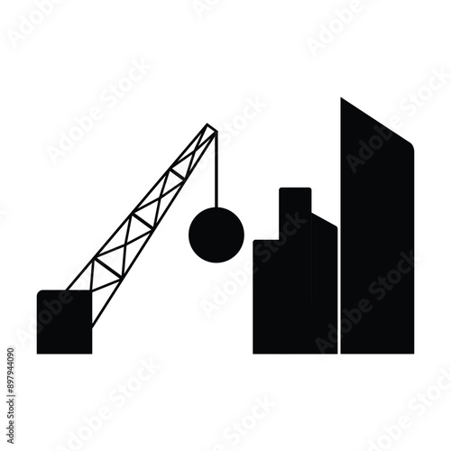 wrecking steel ball icon