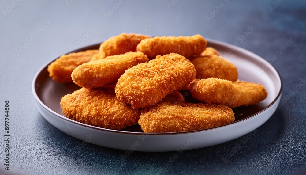 Spicy fried crispy chicken nuggets Spicy fried crispy chicken nuggets