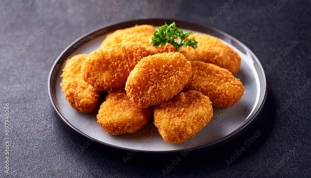 Spicy fried crispy chicken nuggets Spicy fried crispy chicken nuggets