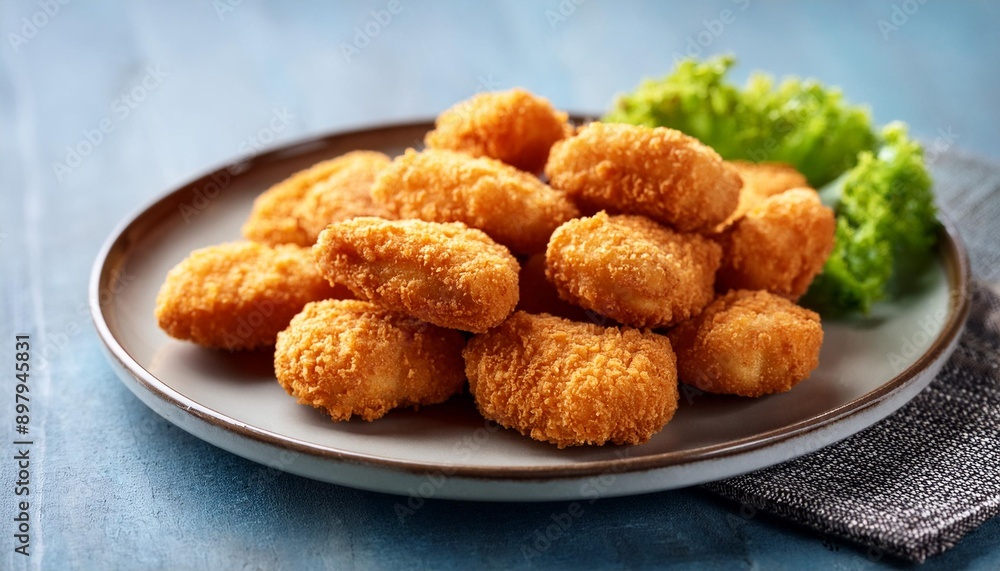 Spicy fried crispy chicken nuggets Spicy fried crispy chicken nuggets