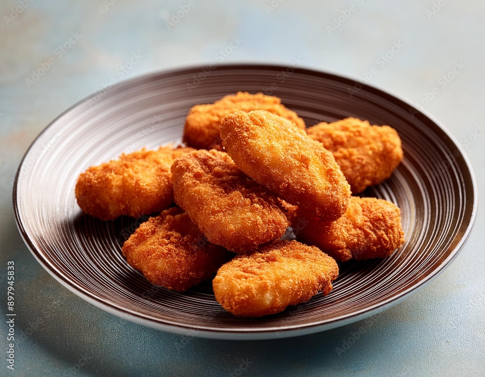 Spicy fried crispy chicken nuggets Spicy fried crispy chicken nuggets
