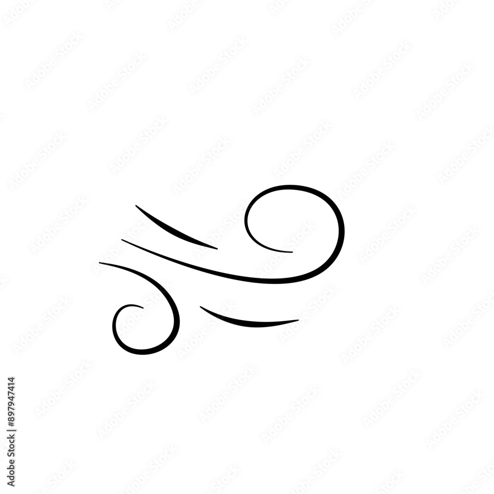 Hand drawn doodle wind motion, air blow, swirl elements. Sketch drawn air blow motion, smoke flow art, abstract line. Hand drawn doodle wind motion, air blow, swirl elements. Sketch drawn air blow motion, smoke flow art, abstract line.