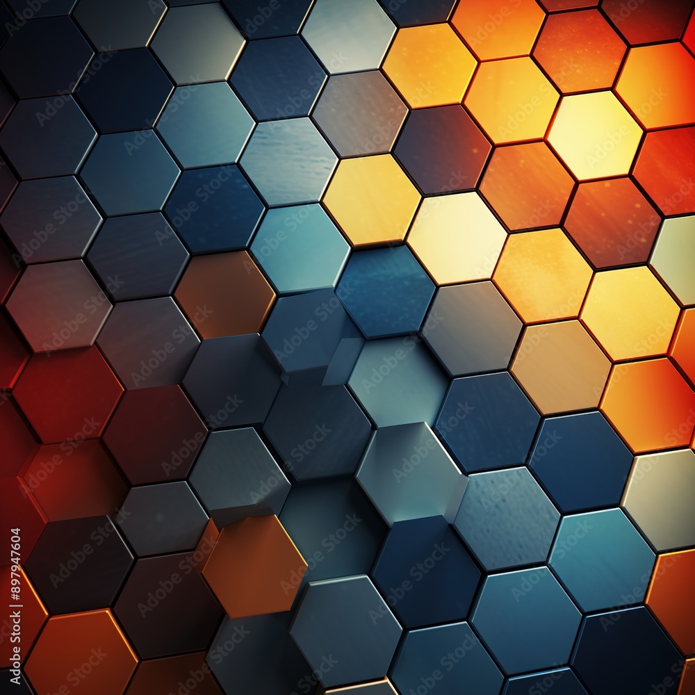 abstract background with hexagons abstract background with hexagons