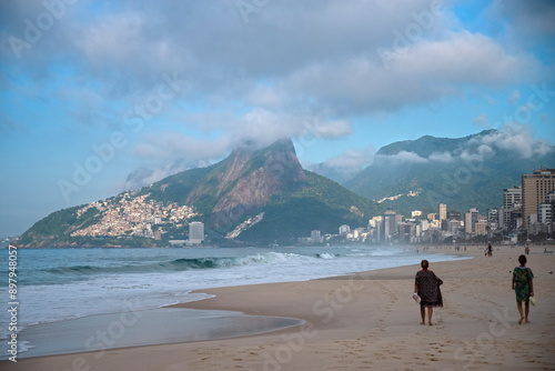 Mountains and beach of Rio de Janeiro