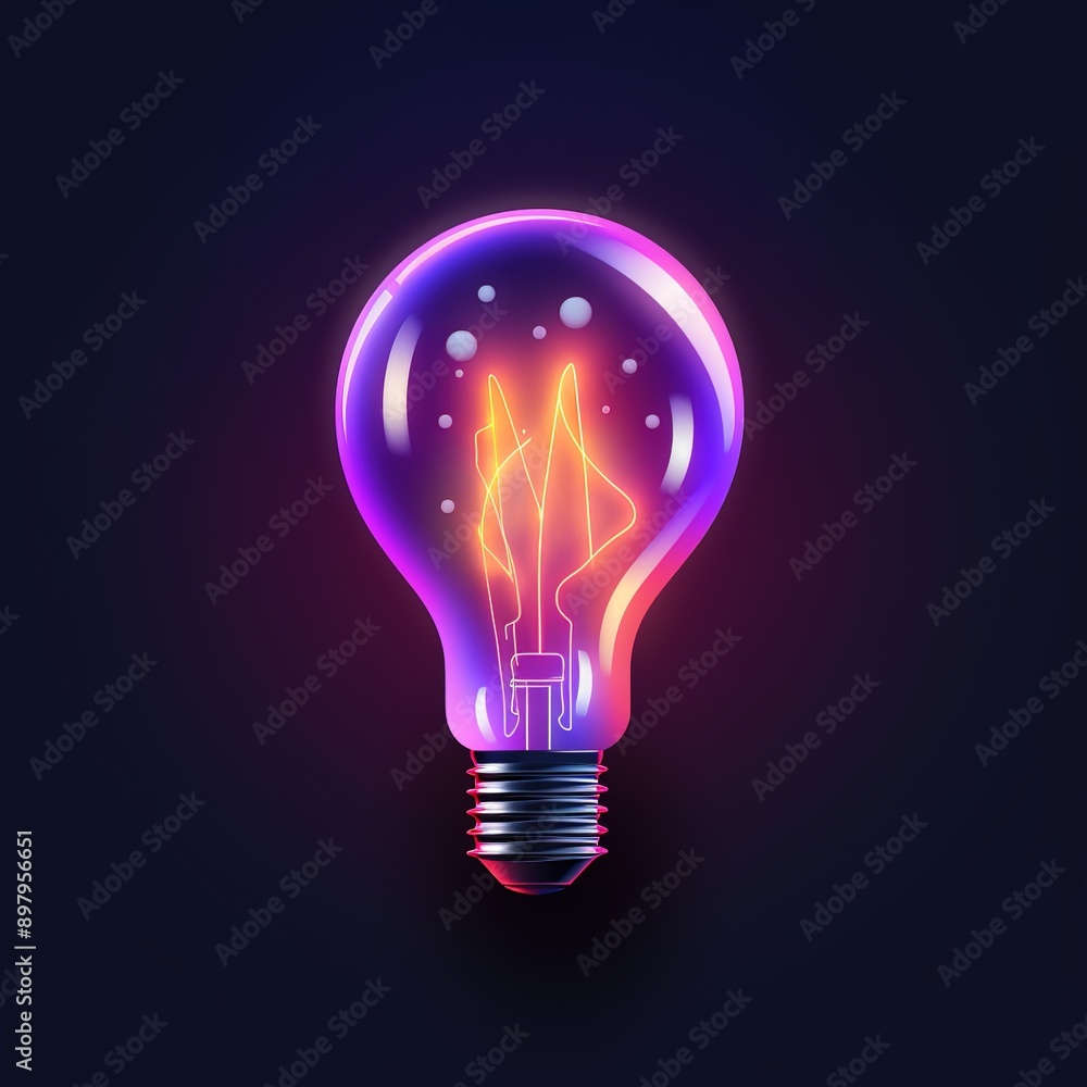 light bulb on black background light bulb on black background