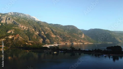 Stunning Drone Footage of Oludeniz, Turkey - Breathtaking Aerial Views of the Lagoon and Surrounding Mountains, Paragliding