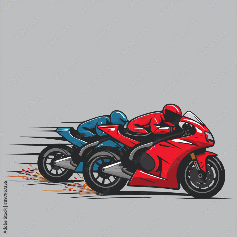 Sporty motorcycle vector Sporty motorcycle vector