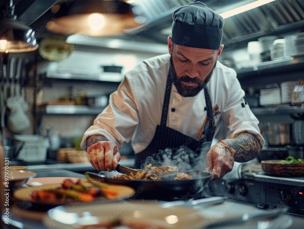 Master Chef Creating Gourmet Dish in Professional Restaurant Kitchen | Culinary Arts Workforce on Sony A7 IV Master Chef Creating Gourmet Dish in Professional Restaurant Kitchen | Culinary Arts Workforce on Sony A7 IV
