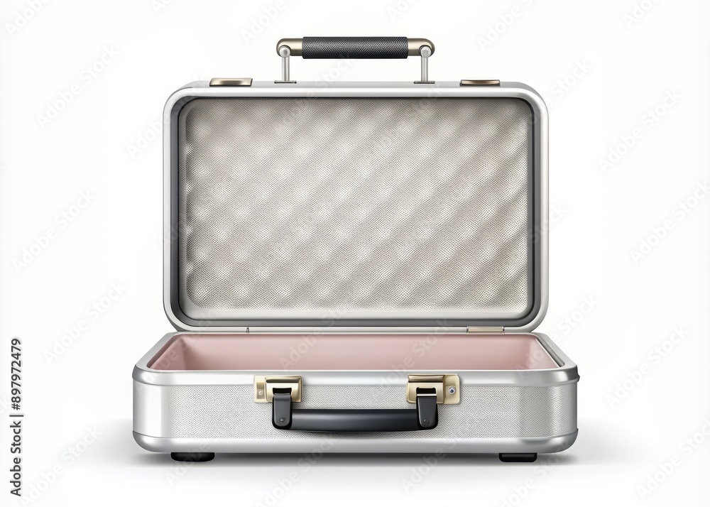 A stylish, compact vector illustration of a portable cosmetics bag resembling a small suitcase, with a realistic mockup and isolated background, perfect for beauty essentials. A stylish, compact vector illustration of a portable cosmetics bag resembling a small suitcase, with a realistic mockup and isolated background, perfect for beauty essentials.