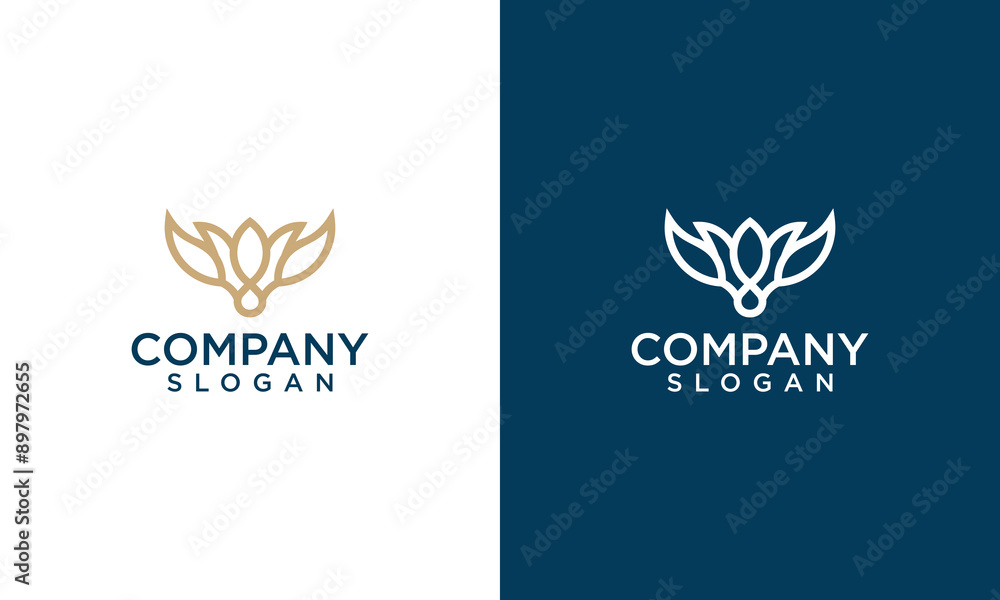 infinity flower collection logo vector design infinity flower collection logo vector design