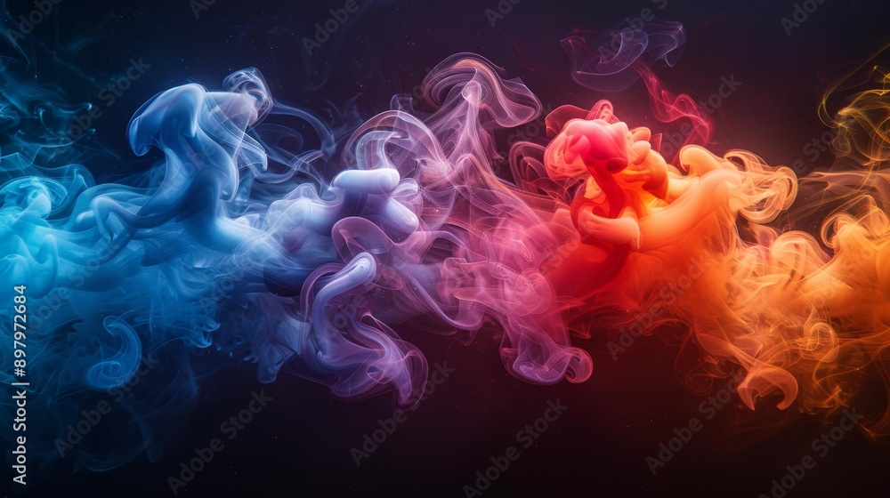 Colorful smoke - generative ai Colorful smoke - generative ai