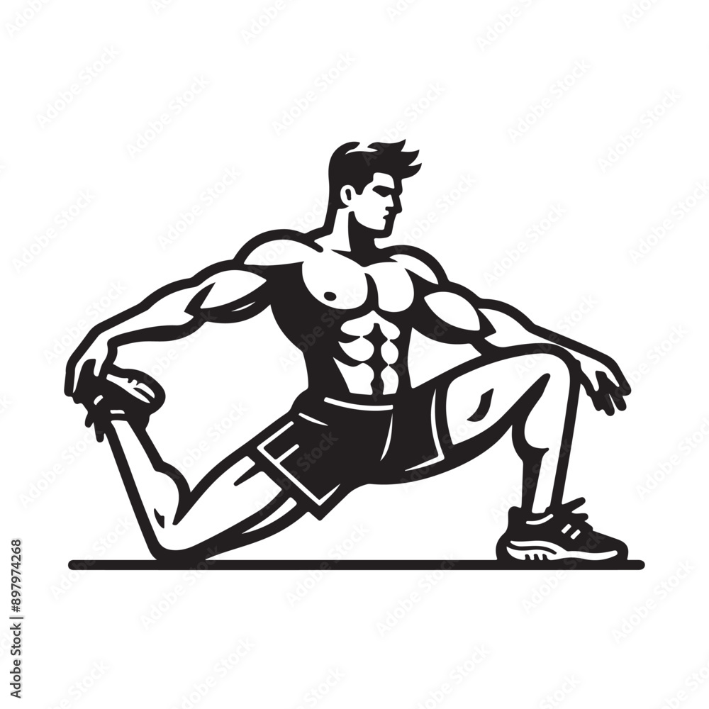 Aerobics vector illustration silhouette design Aerobics vector illustration silhouette design