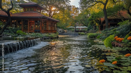 Exploring the Tivoli Gardens, Copenhagen, Denmark photo