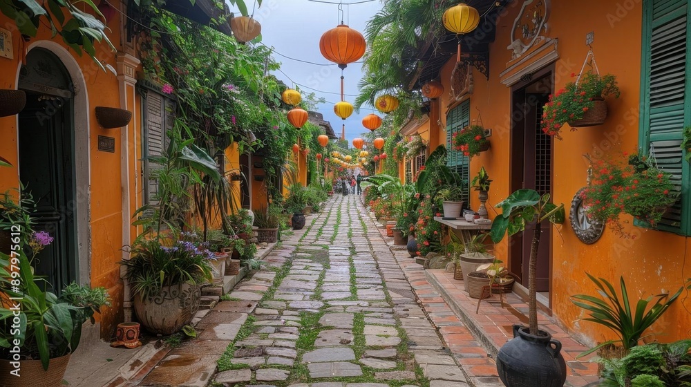 Fototapeta premium Exploring the ancient city of Hoi An, Vietnam