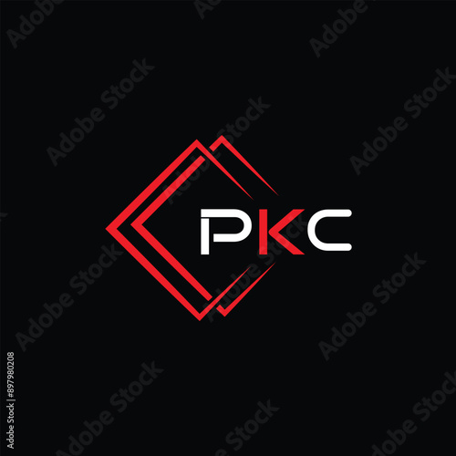 PKC Letter Initial Logo Design Template Vector Illustration