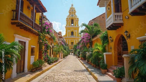 Walking through the streets of Cartagena, Colombia