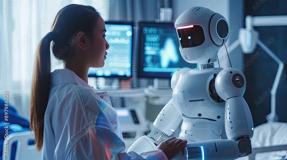 Human-centered design can be used to develop robots for interaction and patient care. Human-centered design can be used to develop robots for interaction and patient care.